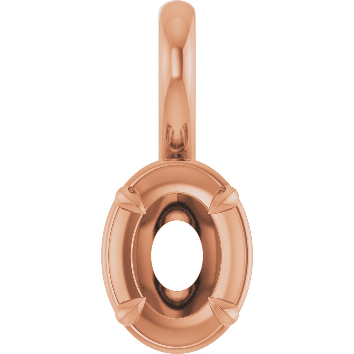 Claw-Prong Solitaire Bezel-Style Pendant