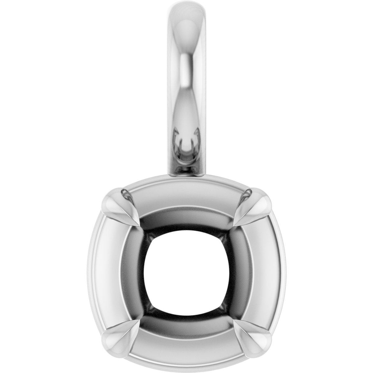 Claw-Prong Solitaire Bezel-Style Pendant