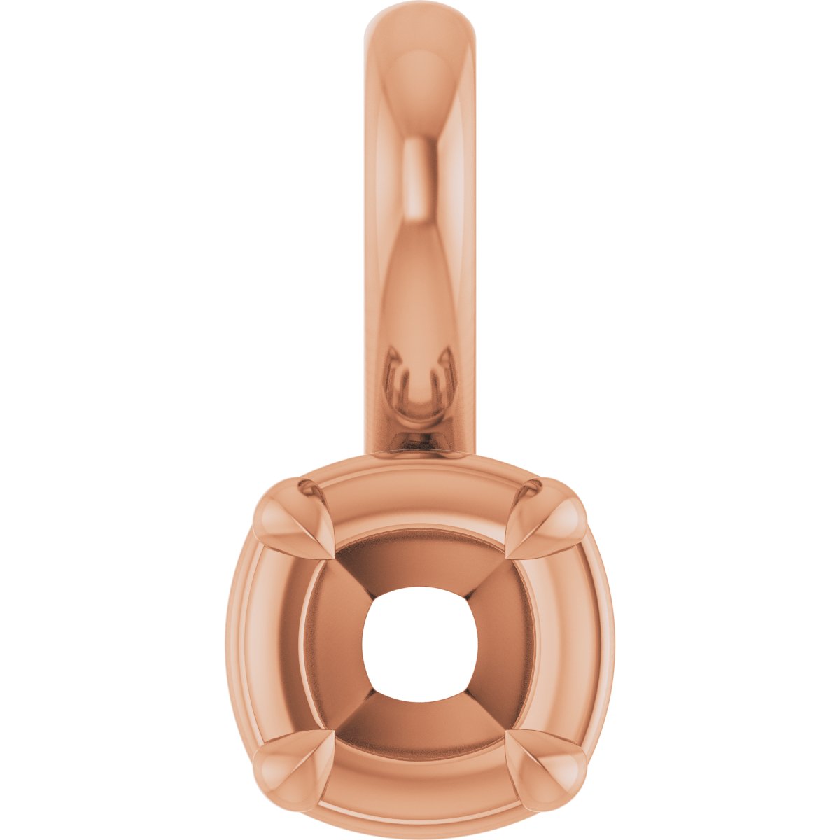 Claw-Prong Solitaire Bezel-Style Pendant