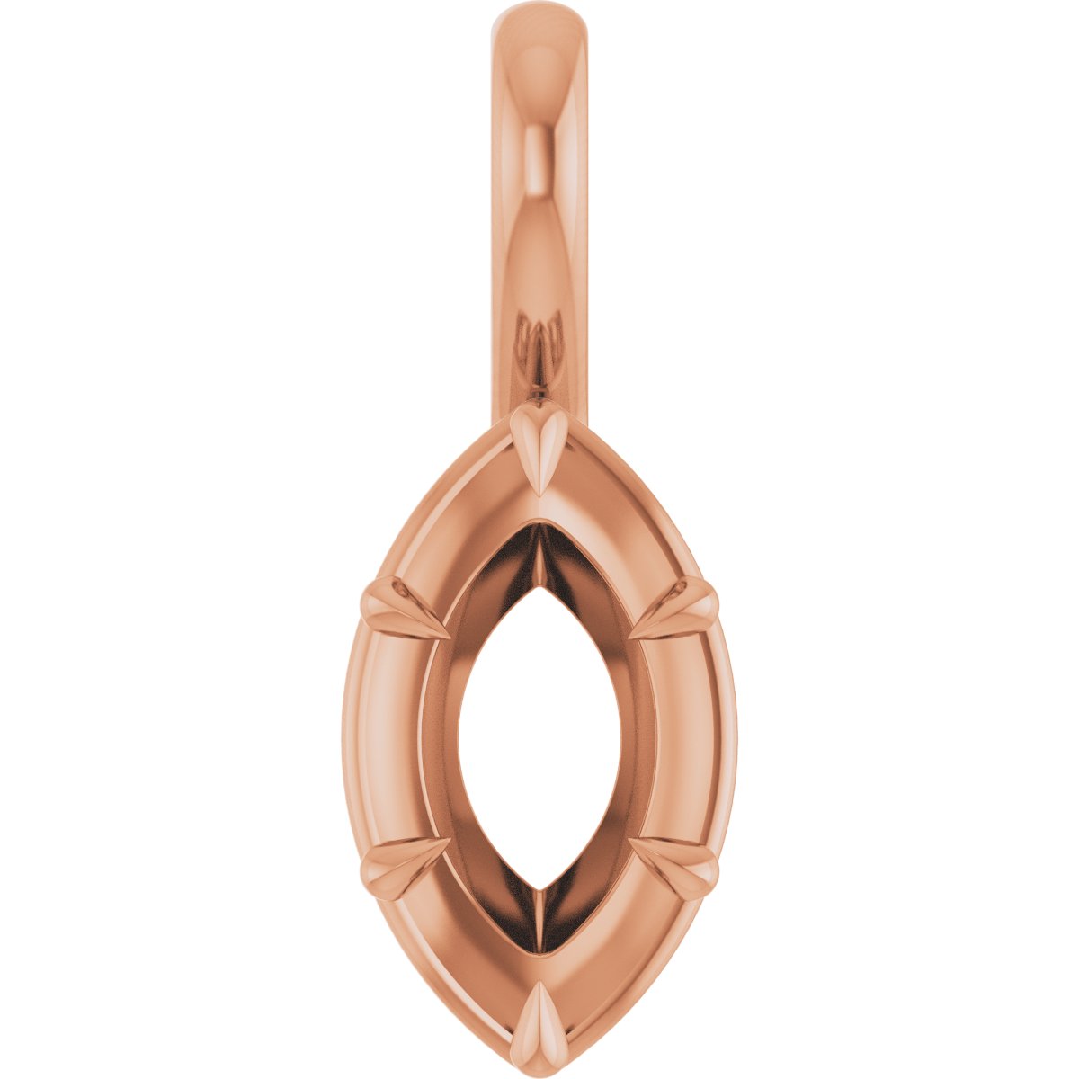 Claw-Prong Solitaire Bezel-Style Pendant