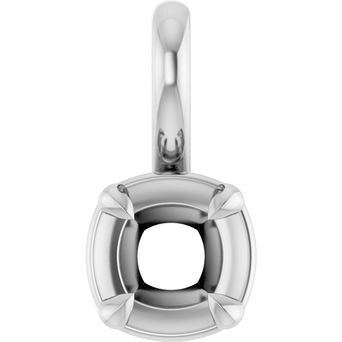 Claw-Prong Solitaire Bezel-Style Pendant