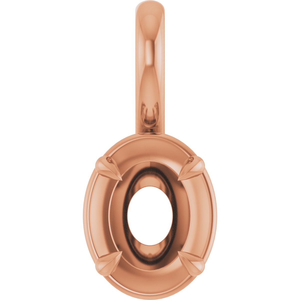 Claw-Prong Solitaire Bezel-Style Pendant