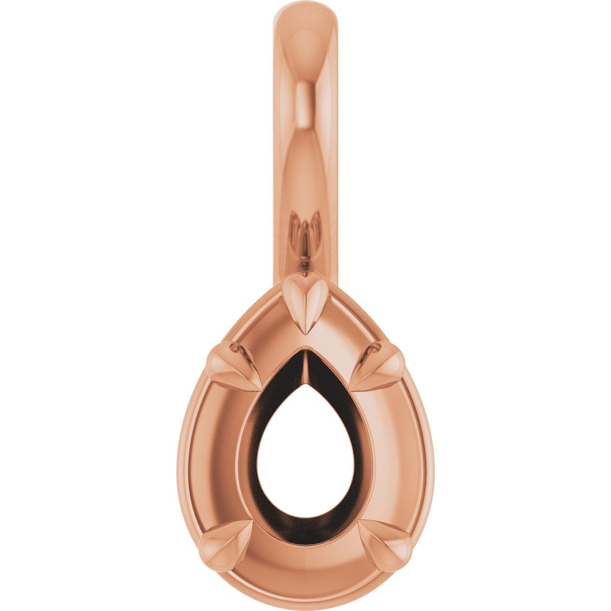 Claw-Prong Solitaire Bezel-Style Pendant