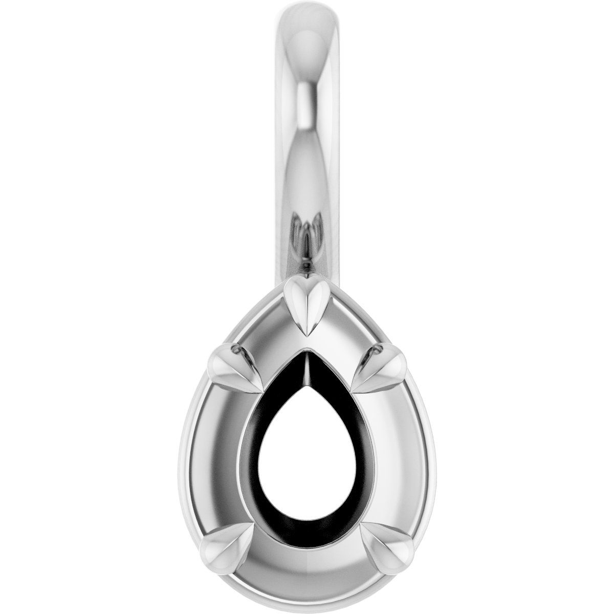 Claw-Prong Solitaire Bezel-Style Pendant