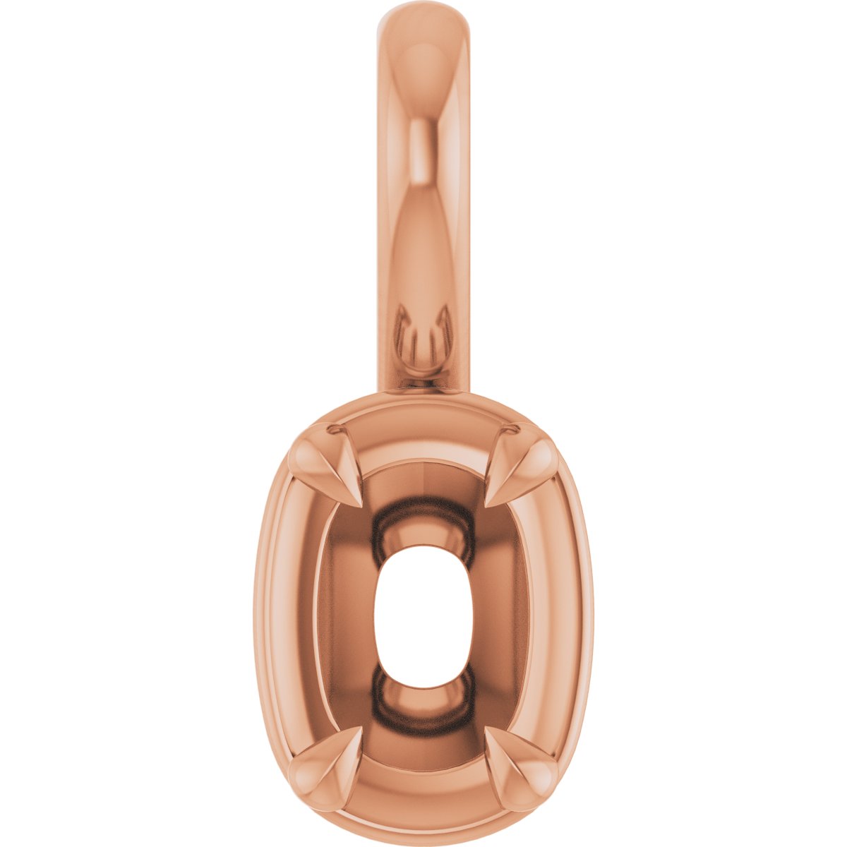 Claw-Prong Solitaire Bezel-Style Pendant