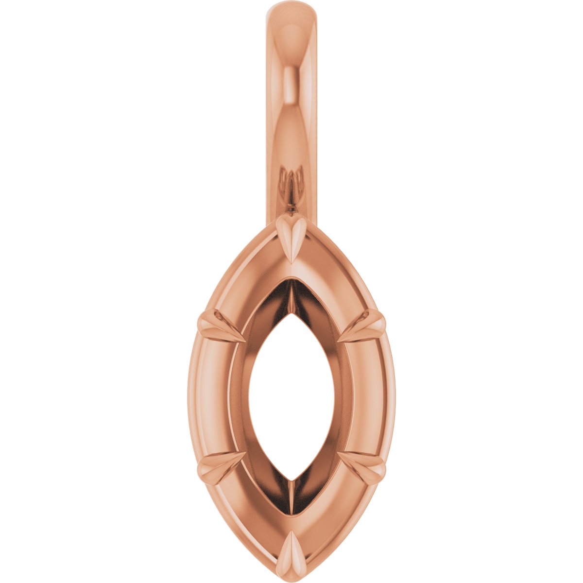 Claw-Prong Solitaire Bezel-Style Pendant
