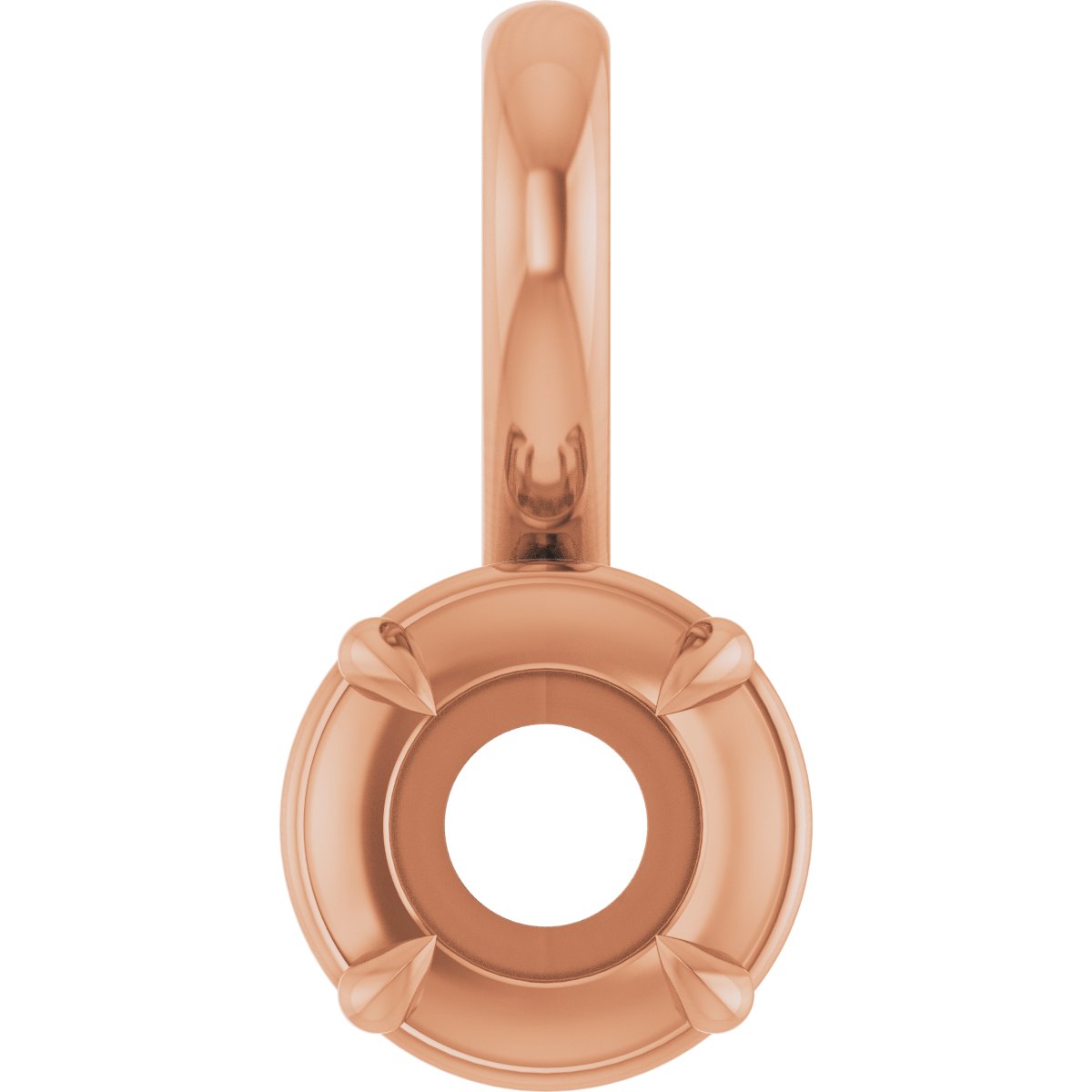 Claw-Prong Solitaire Bezel-Style Pendant