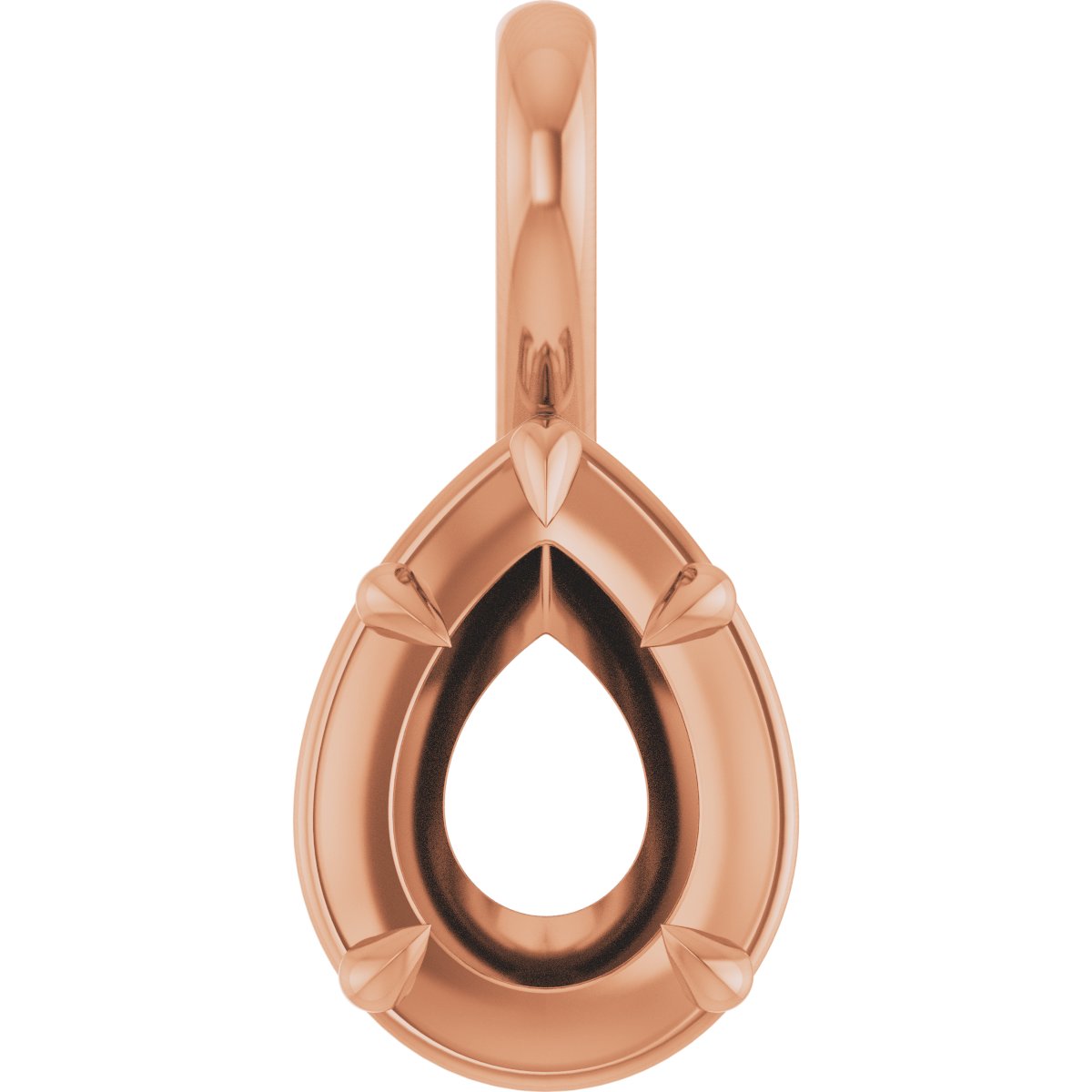 Claw-Prong Solitaire Bezel-Style Pendant