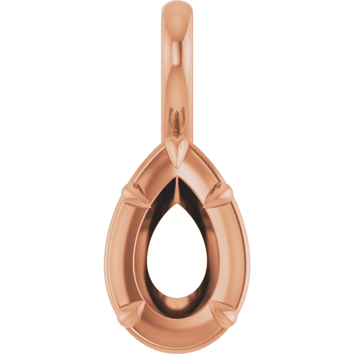 Claw-Prong Solitaire Bezel-Style Pendant