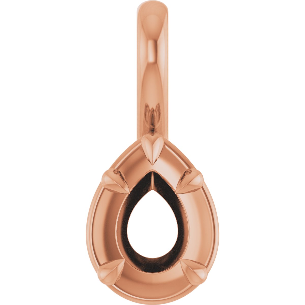 Claw-Prong Solitaire Bezel-Style Pendant