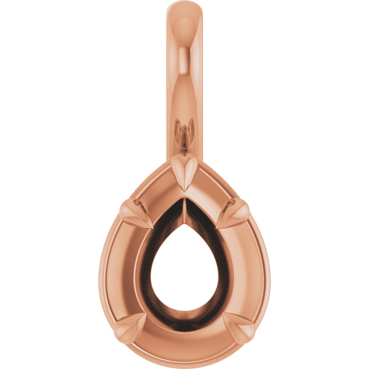 Claw-Prong Solitaire Bezel-Style Pendant