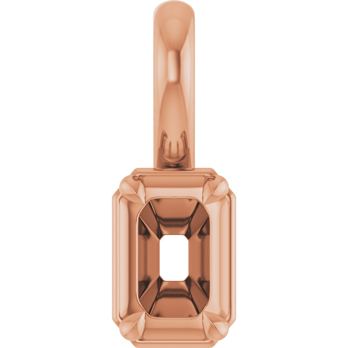 Claw-Prong Solitaire Bezel-Style Pendant