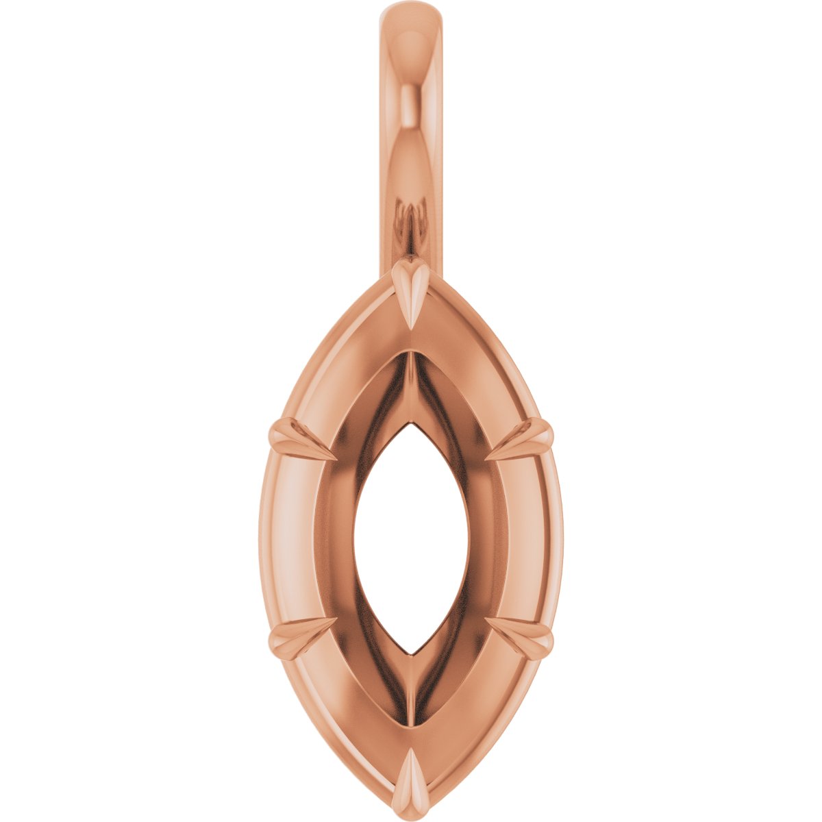 Claw-Prong Solitaire Bezel-Style Pendant