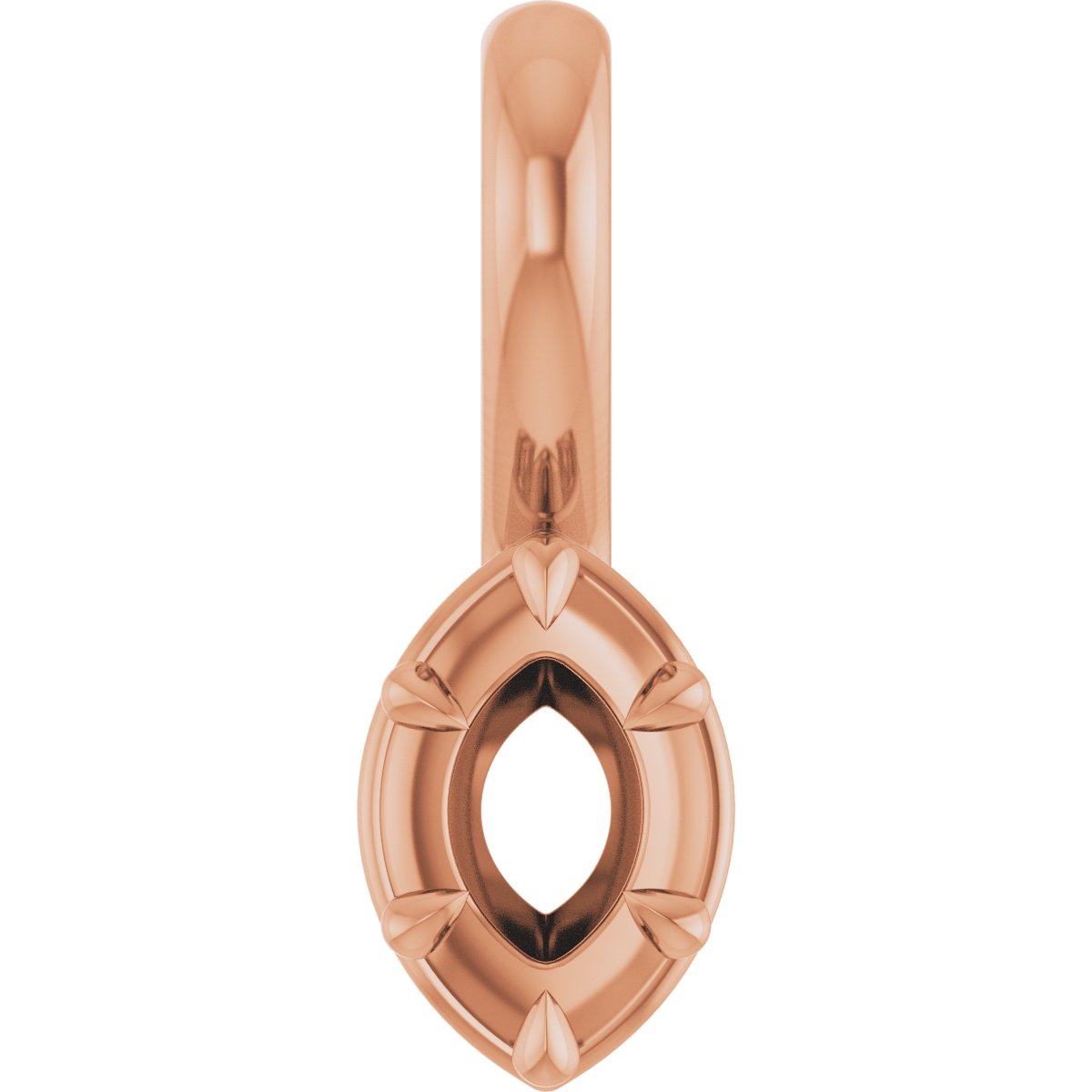 Claw-Prong Solitaire Bezel-Style Pendant