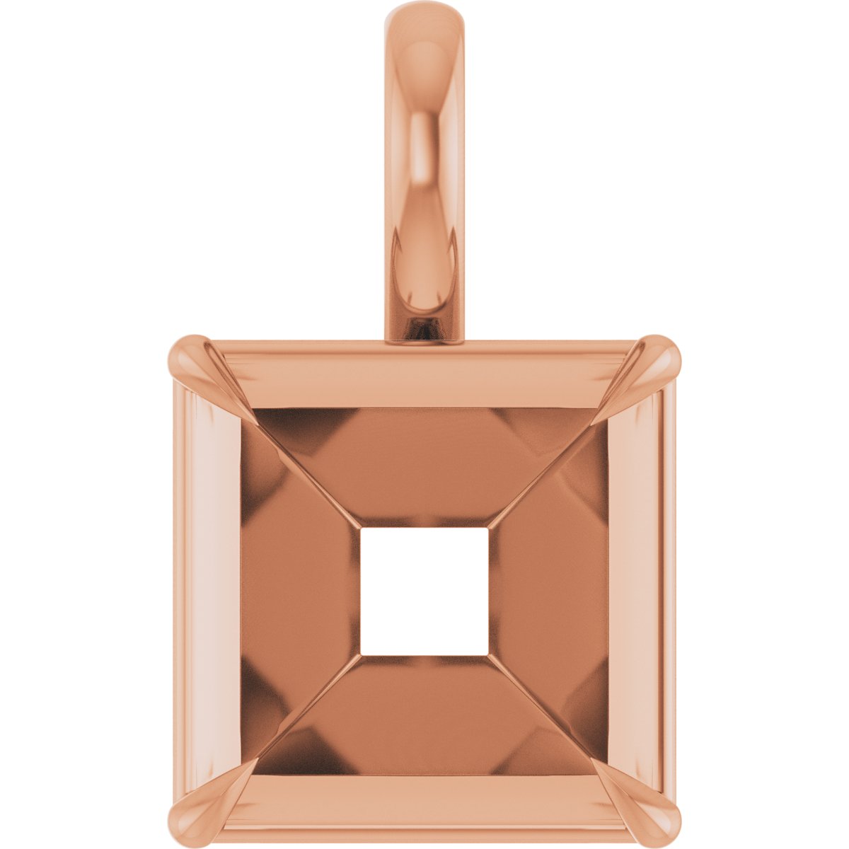 Claw-Prong Solitaire Bezel-Style Pendant