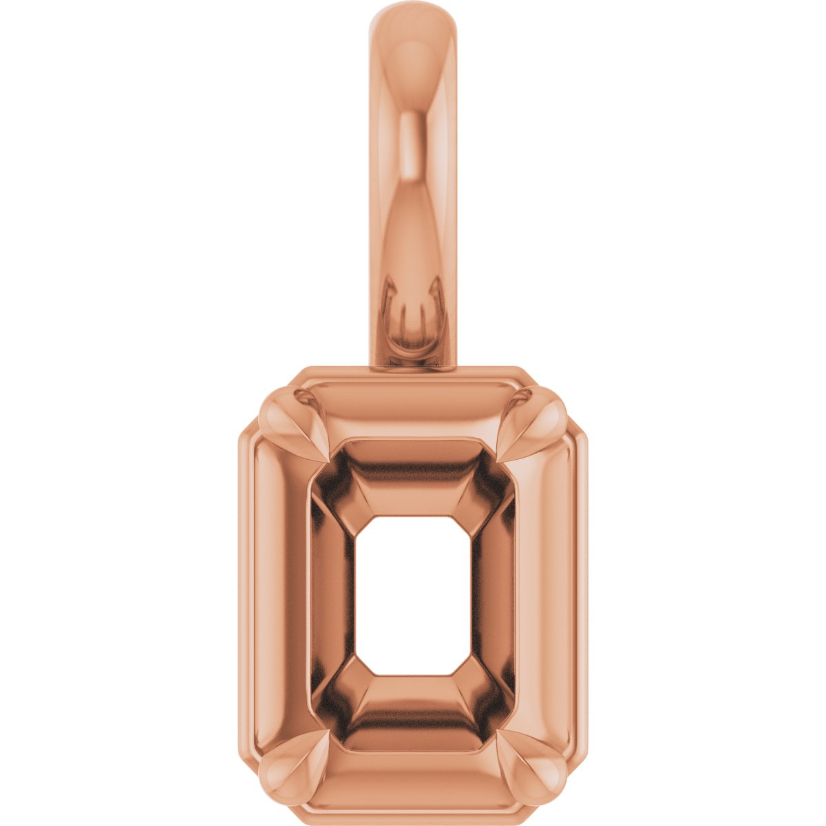Claw-Prong Solitaire Bezel-Style Pendant