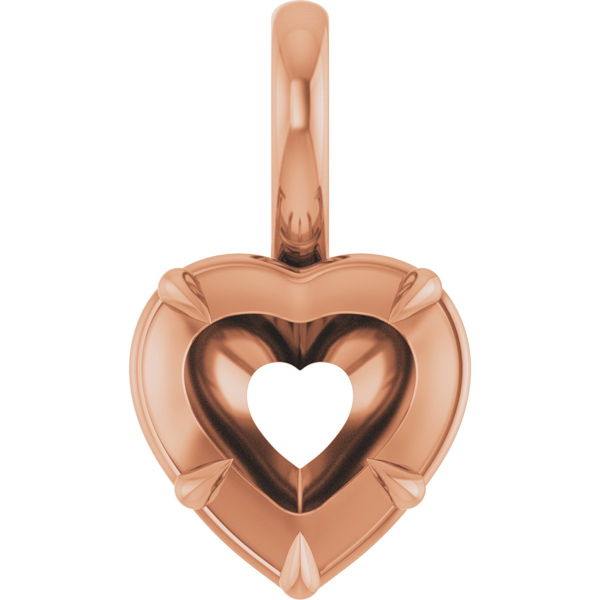 Claw-Prong Solitaire Bezel-Style Pendant