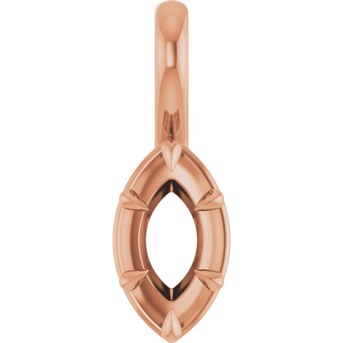 Claw-Prong Solitaire Bezel-Style Pendant