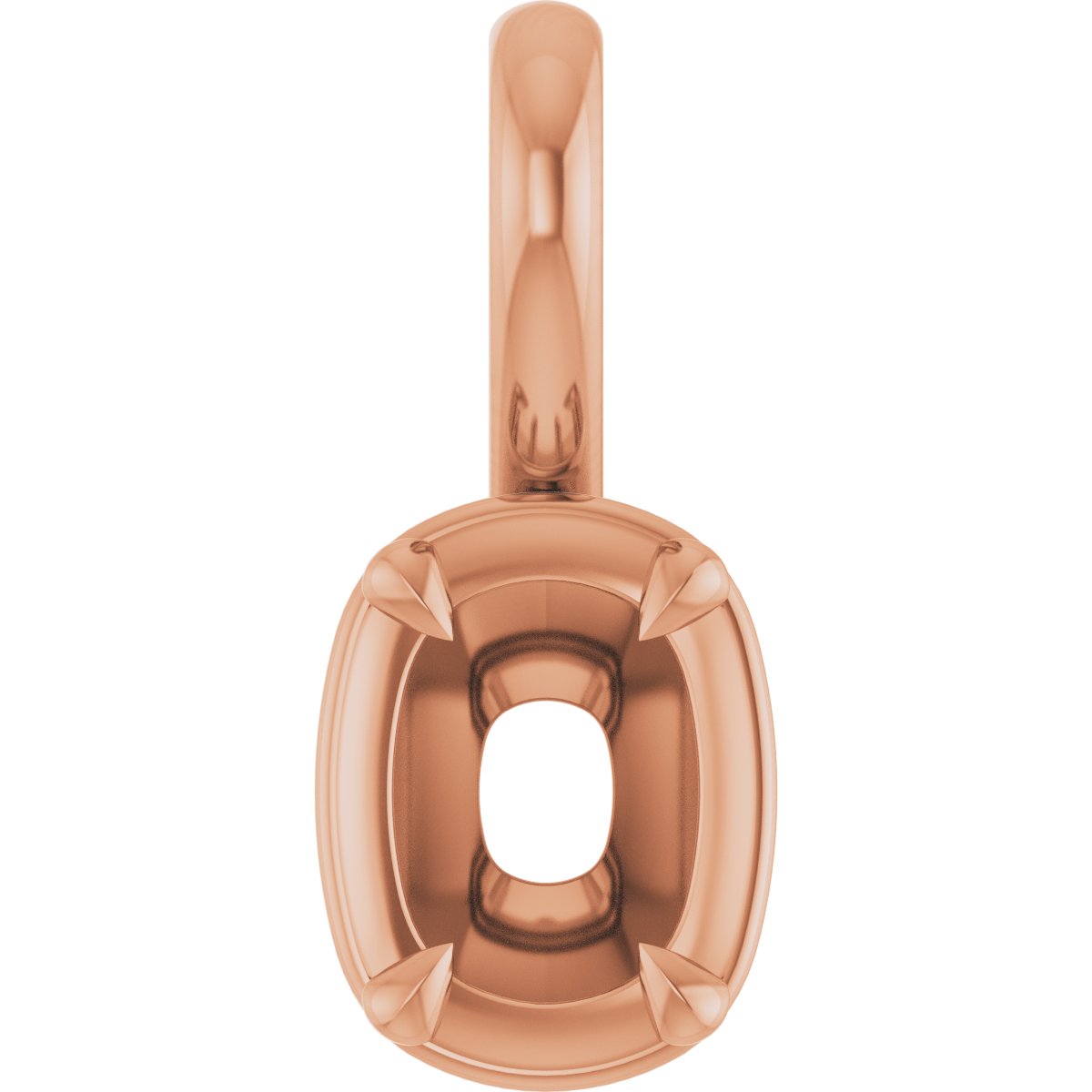Claw-Prong Solitaire Bezel-Style Pendant