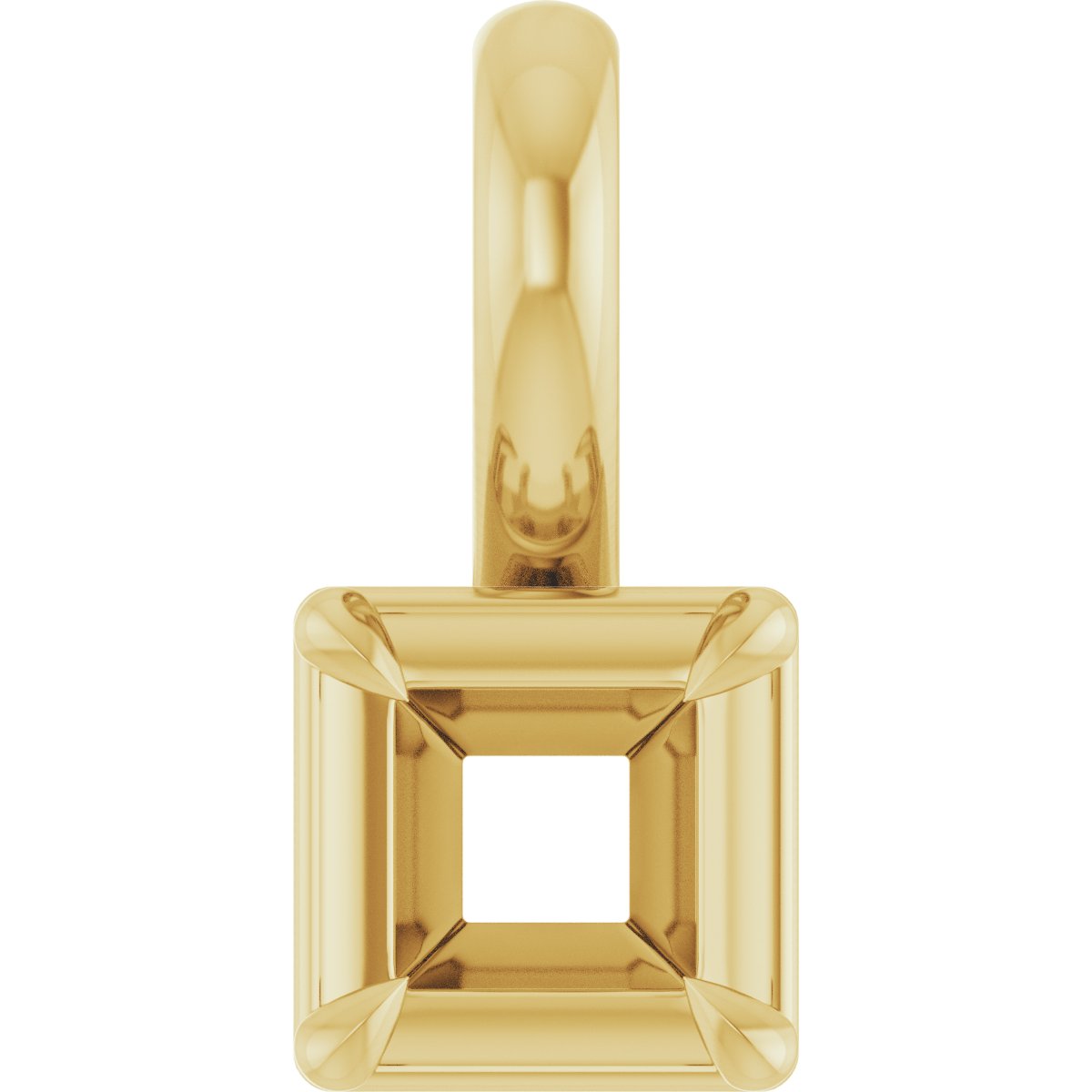 Claw-Prong Solitaire Bezel-Style Pendant