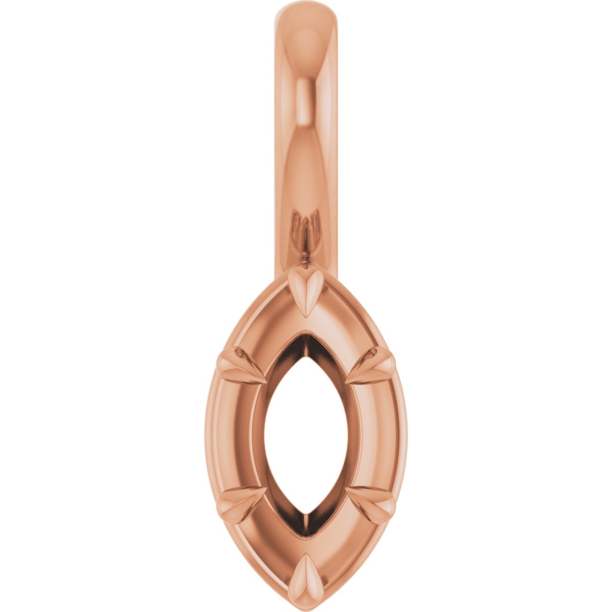 Claw-Prong Solitaire Bezel-Style Pendant