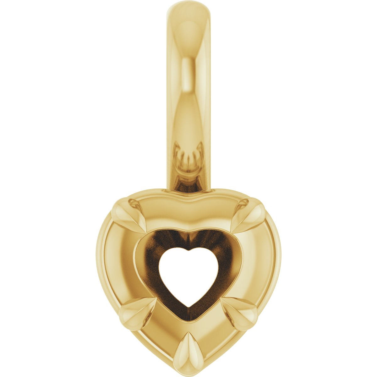 Claw-Prong Solitaire Bezel-Style Pendant