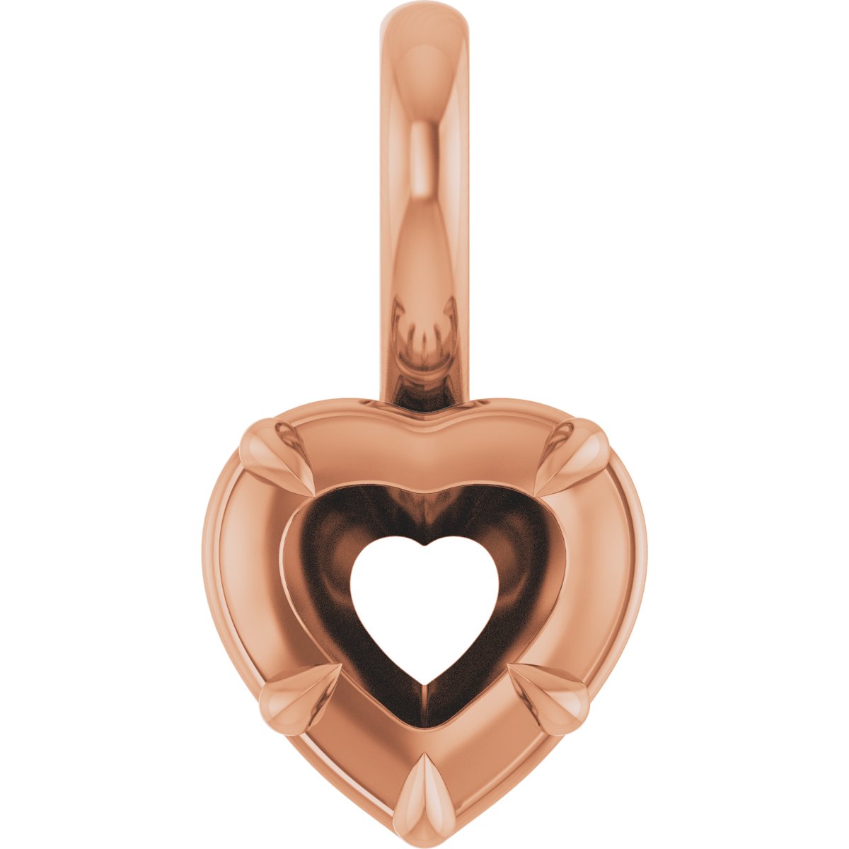 Claw-Prong Solitaire Bezel-Style Pendant