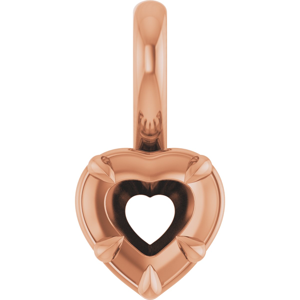 Claw-Prong Solitaire Bezel-Style Pendant