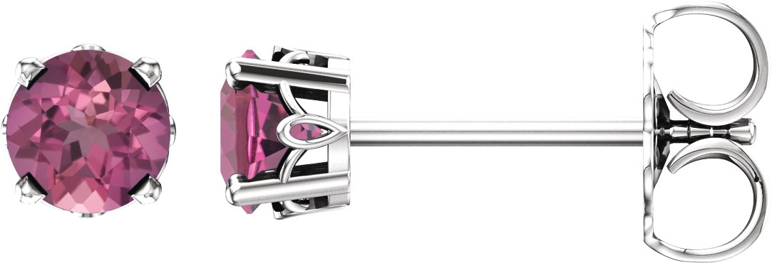 Round 4-Prong Scroll Setting® Stud Earrings