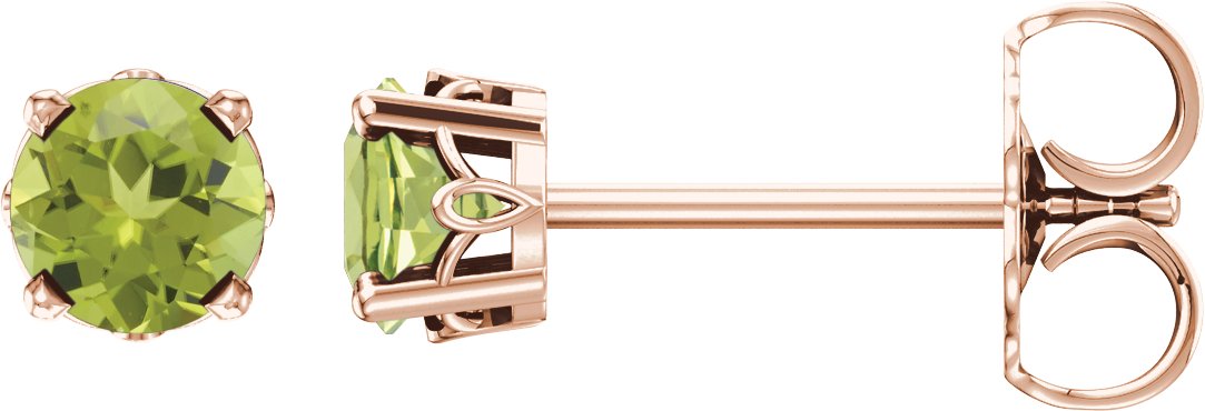 Round 4-Prong Scroll Setting® Stud Earrings