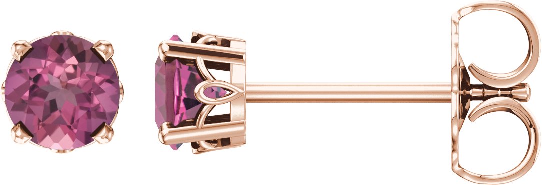 Round 4-Prong Scroll Setting® Stud Earrings