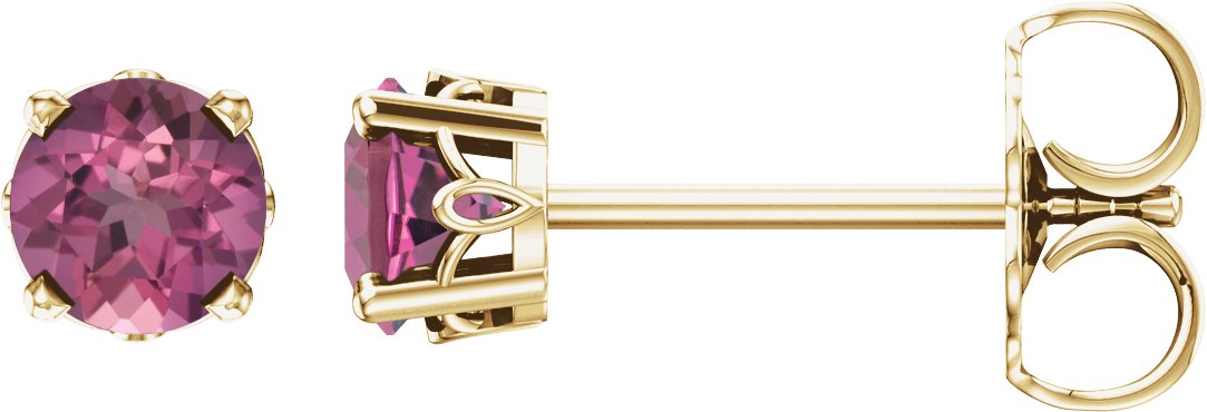 Round 4-Prong Scroll Setting® Stud Earrings