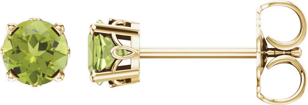 Round 4-Prong Scroll Setting® Stud Earrings