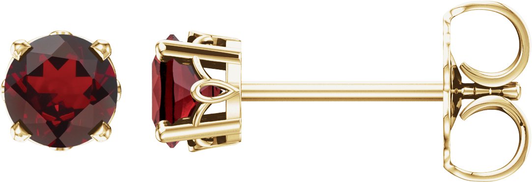 Round 4-Prong Scroll Setting® Stud Earrings