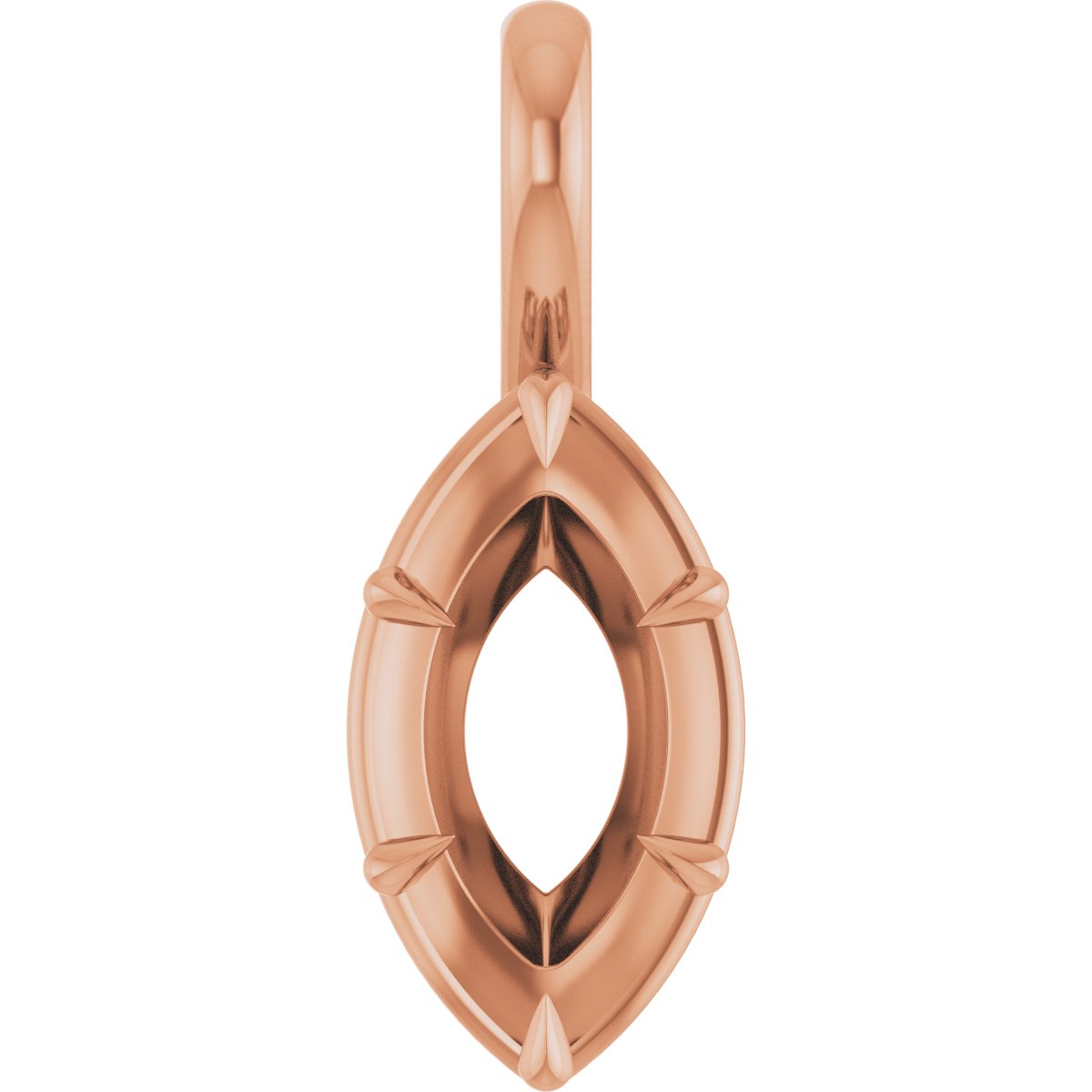 Claw-Prong Solitaire Bezel-Style Pendant