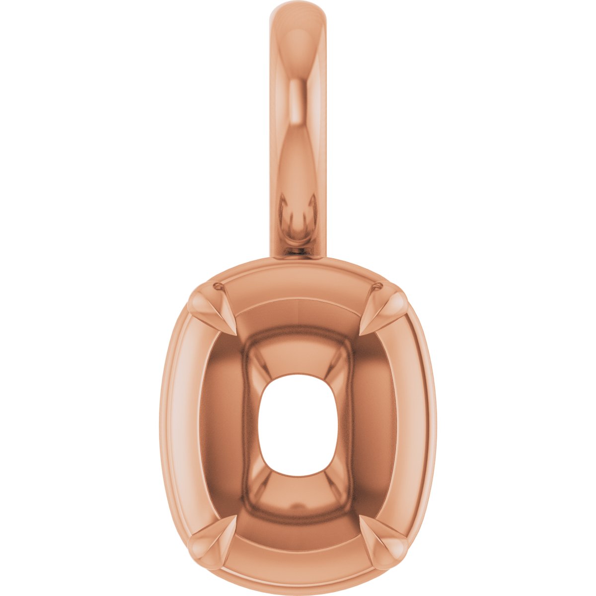 Claw-Prong Solitaire Bezel-Style Pendant