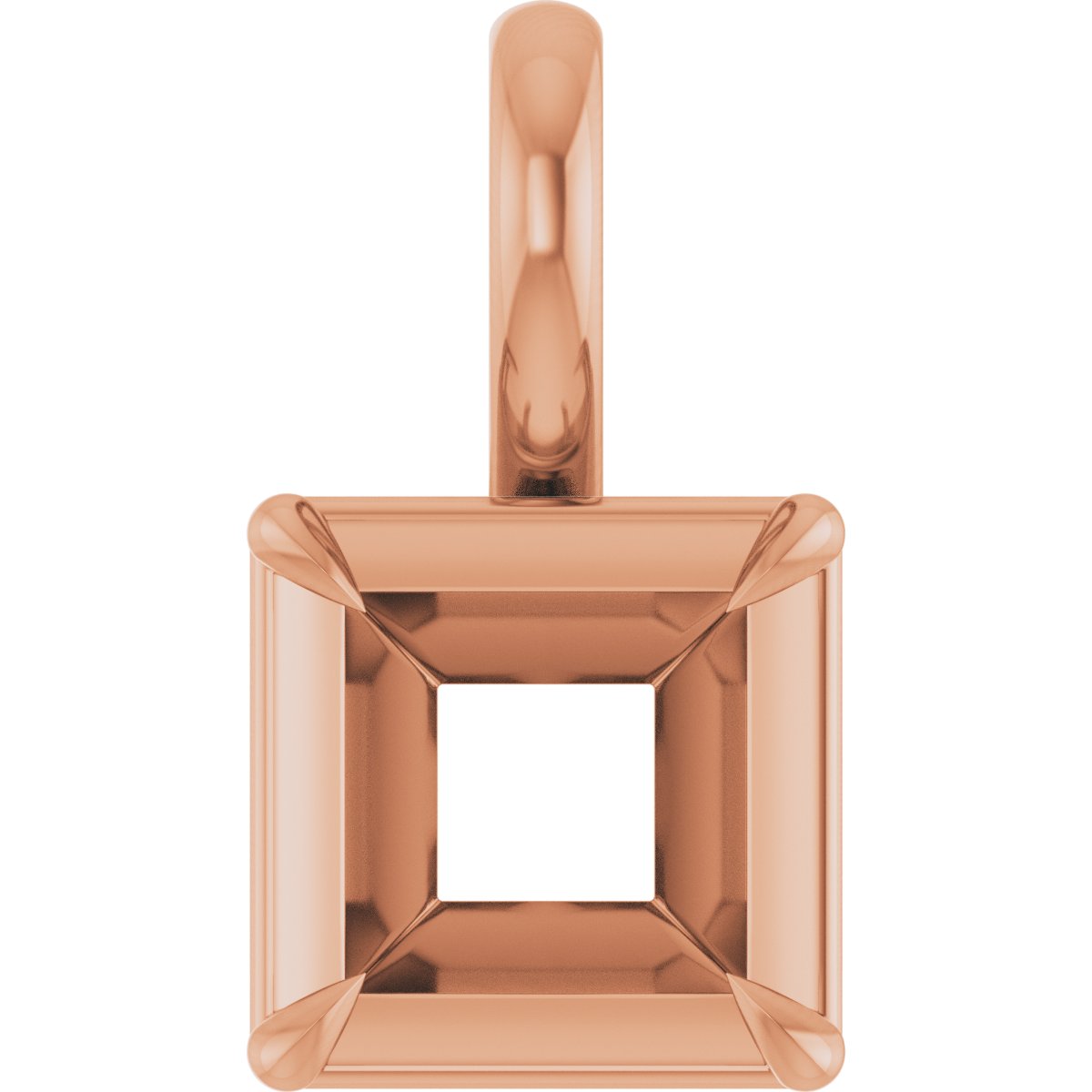 Claw-Prong Solitaire Bezel-Style Pendant