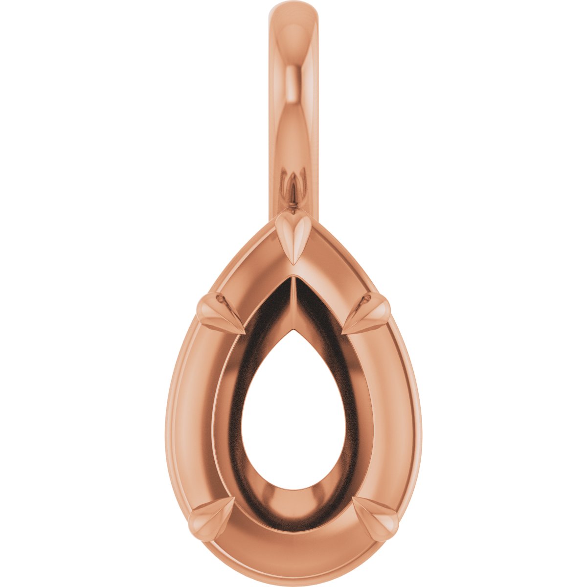 Claw-Prong Solitaire Bezel-Style Pendant