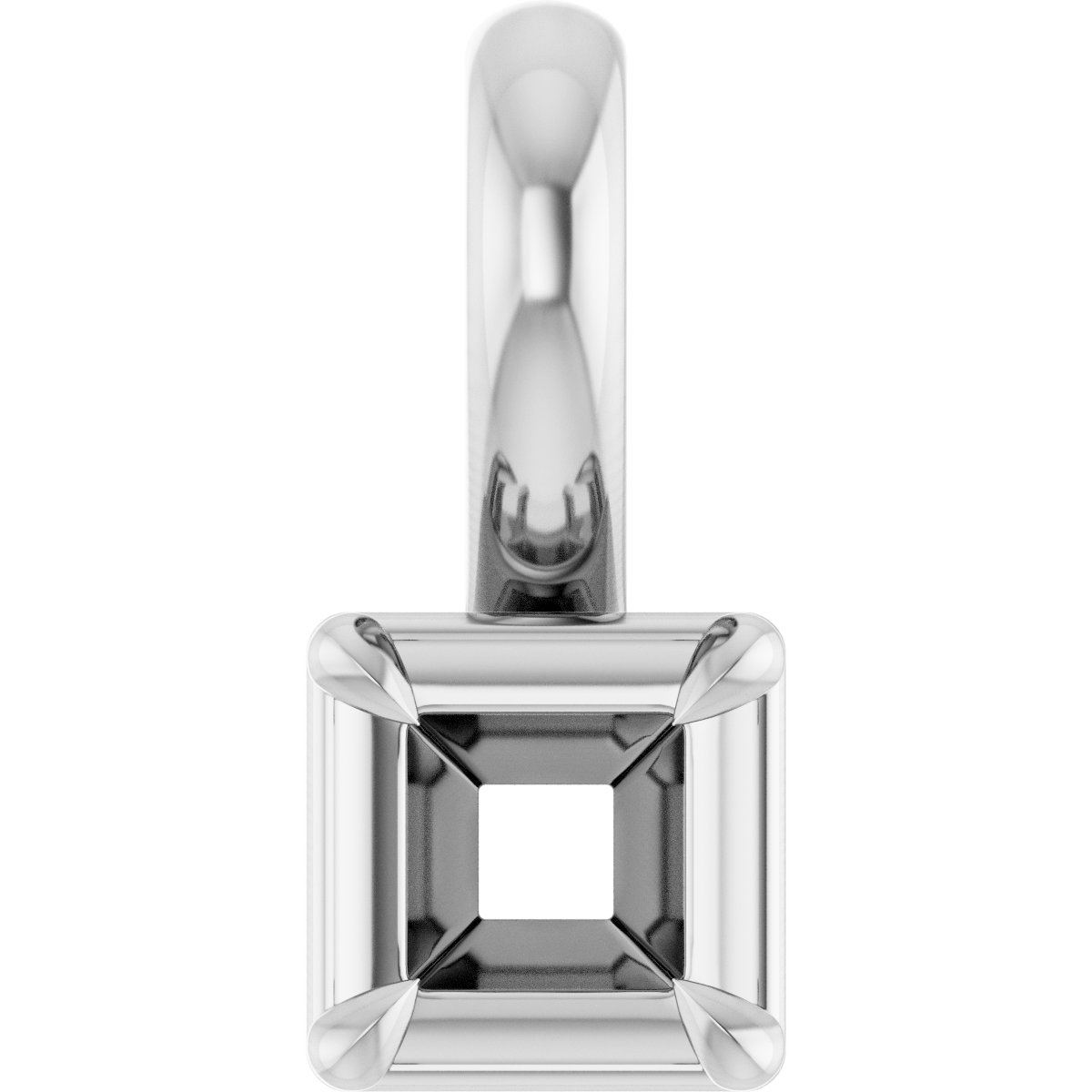 Claw-Prong Solitaire Bezel-Style Pendant