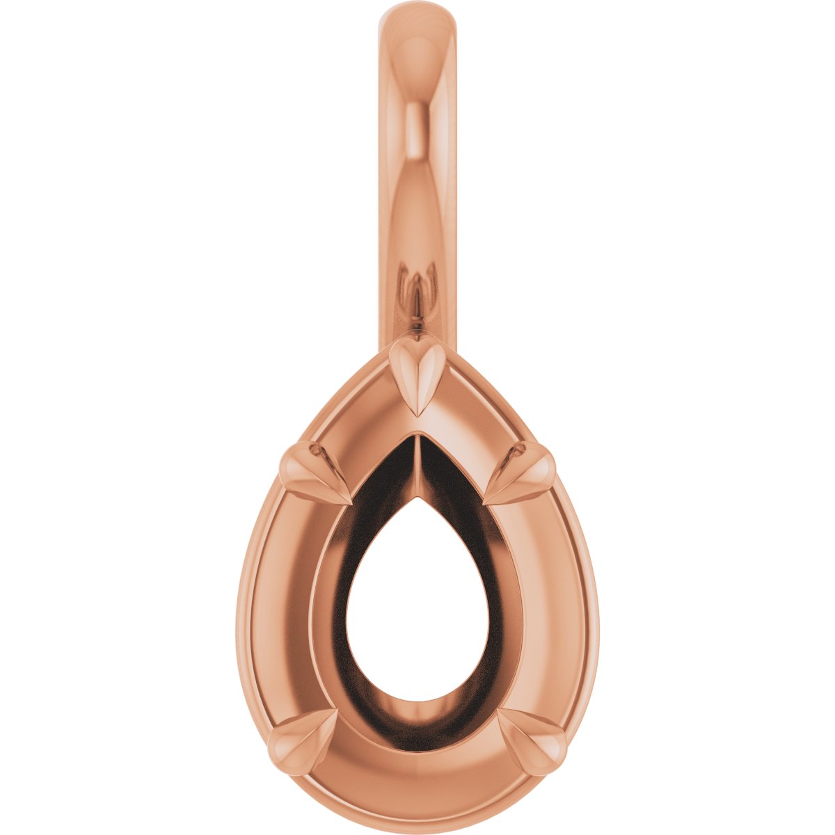 Claw-Prong Solitaire Bezel-Style Pendant