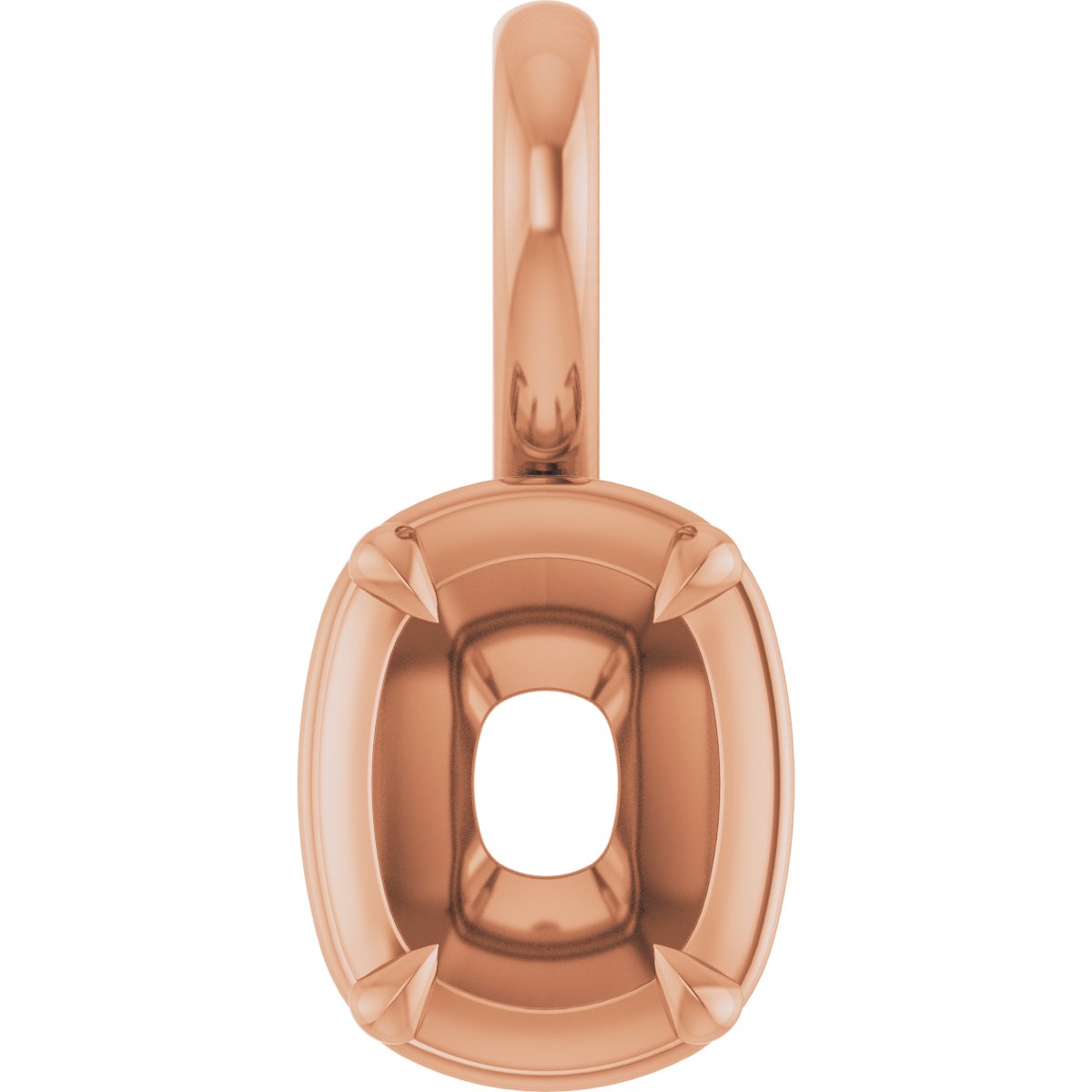 Claw-Prong Solitaire Bezel-Style Pendant