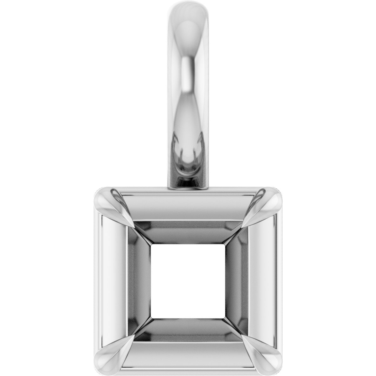 Claw-Prong Solitaire Bezel-Style Pendant