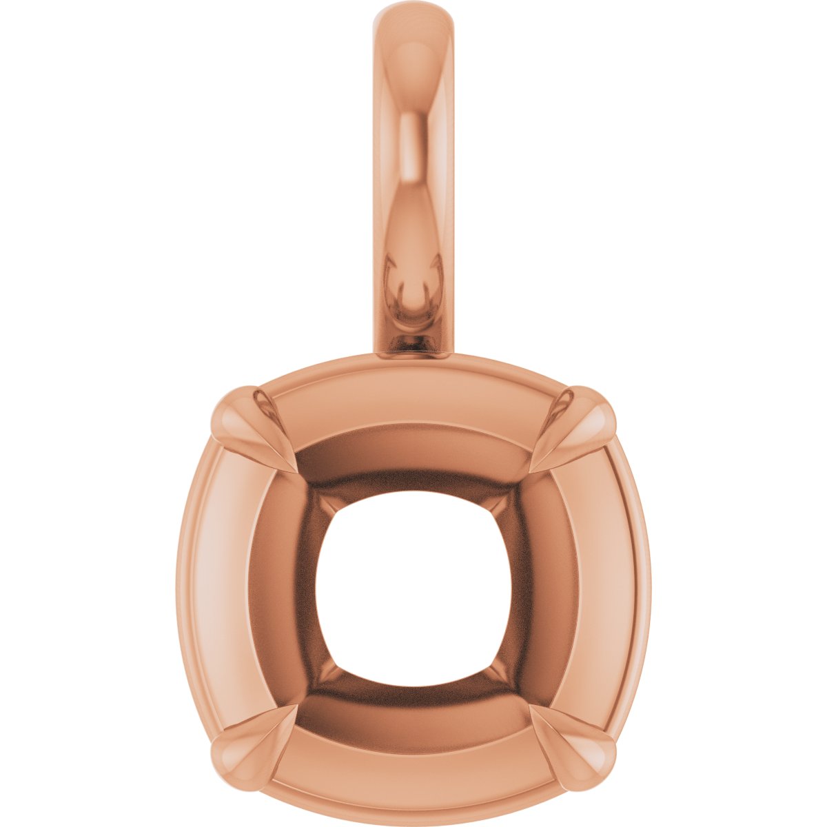 Claw-Prong Solitaire Bezel-Style Pendant