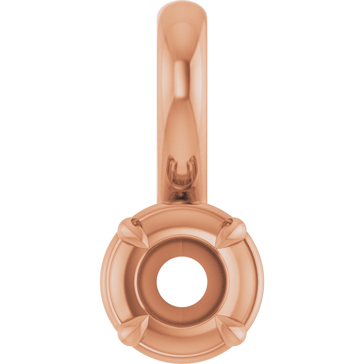 Claw-Prong Solitaire Bezel-Style Pendant