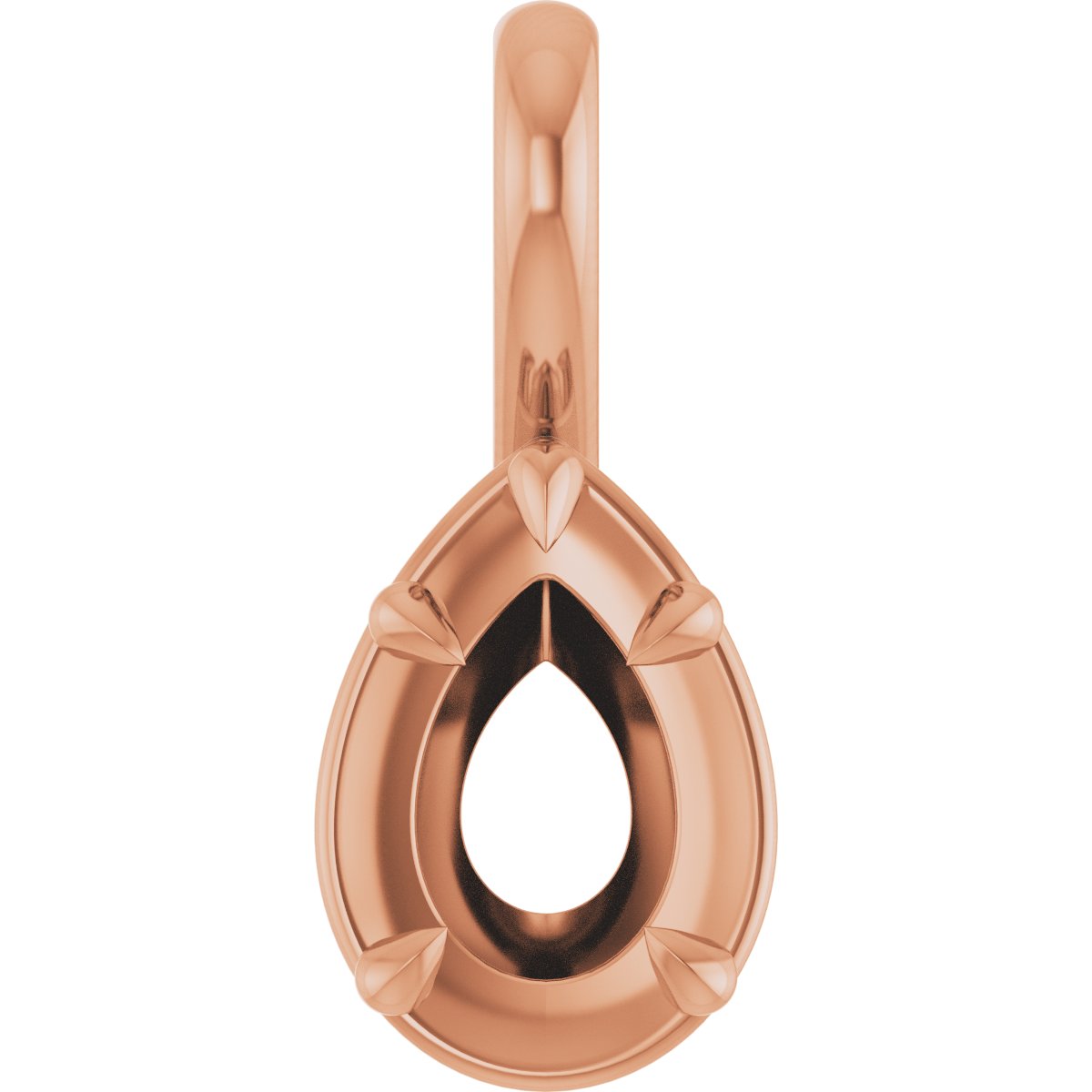 Claw-Prong Solitaire Bezel-Style Pendant
