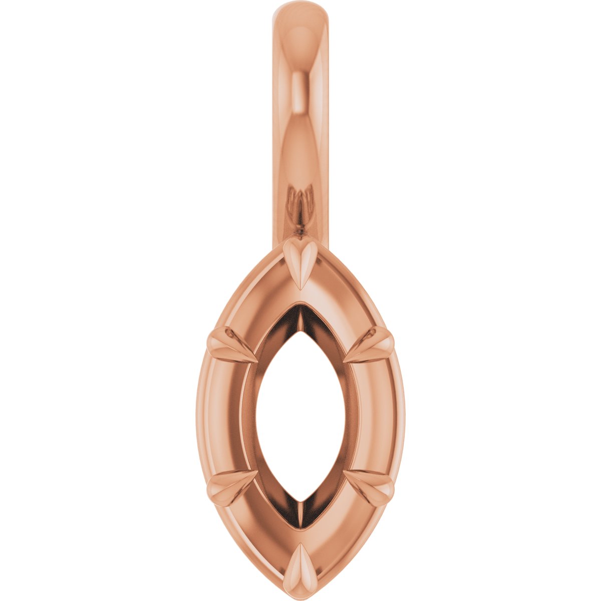 Claw-Prong Solitaire Bezel-Style Pendant