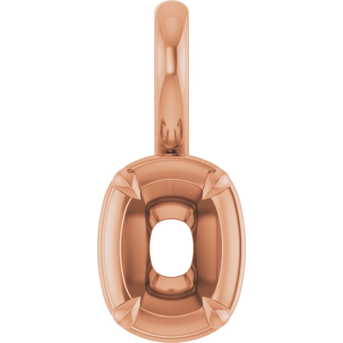Claw-Prong Solitaire Bezel-Style Pendant