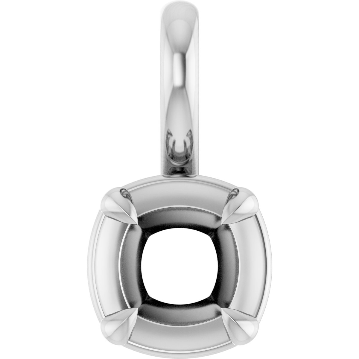 Claw-Prong Solitaire Bezel-Style Pendant