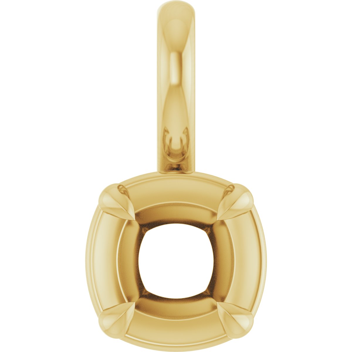 Claw-Prong Solitaire Bezel-Style Pendant