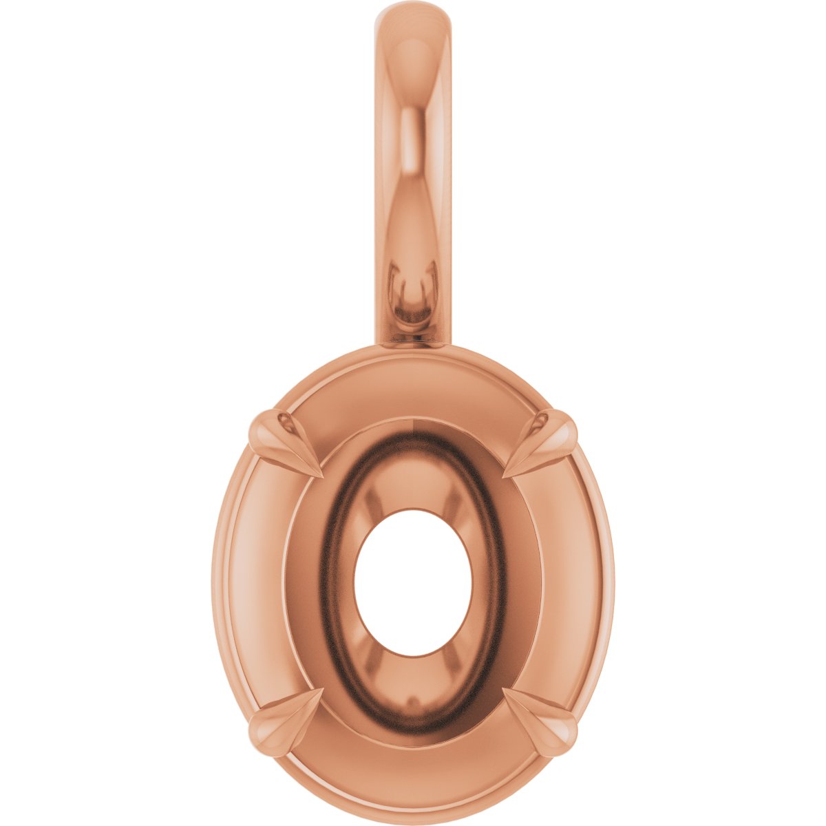 Claw-Prong Solitaire Bezel-Style Pendant